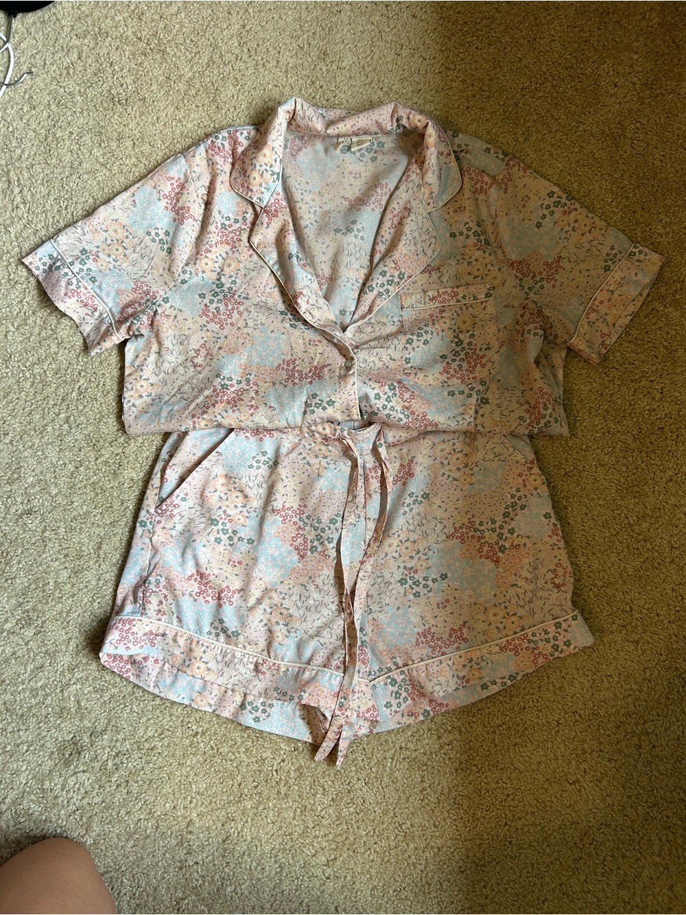 Cynthia Rowley Pastel Floral Short Pajama Set